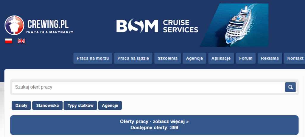 Crewing.pl - portal pracy dla marynarzy