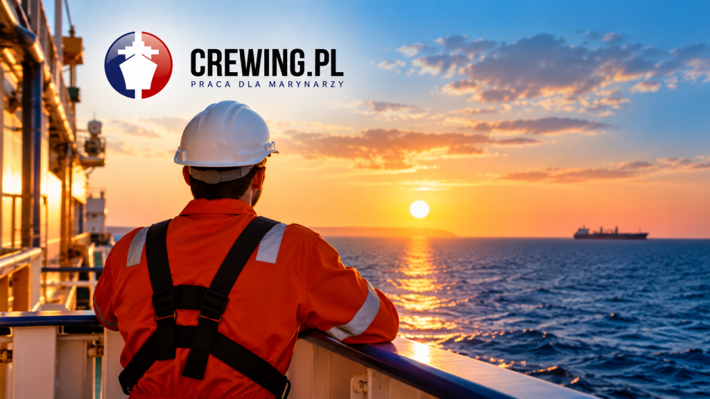 Portal Crewing -oferty pracy na morzu. Grafika: Crewing.pl / AI